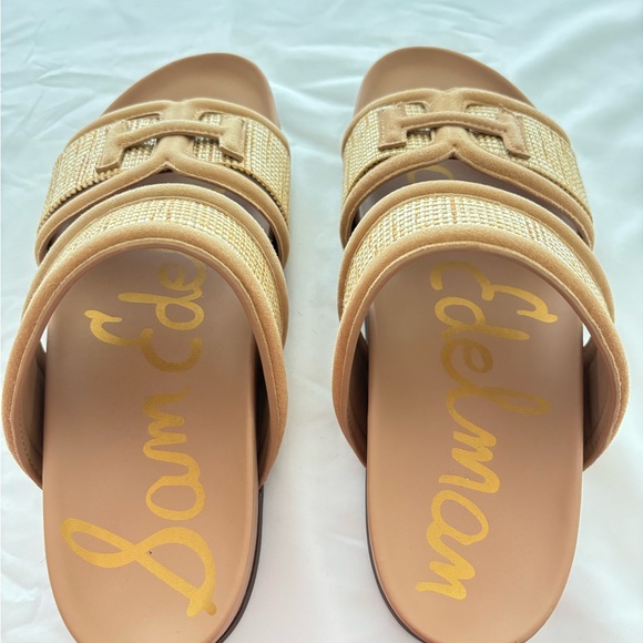 Sam Edelman Rowan Footbed Sandal NEW (never worn) List Price $120 Sand Dune - Picture 4 of 5